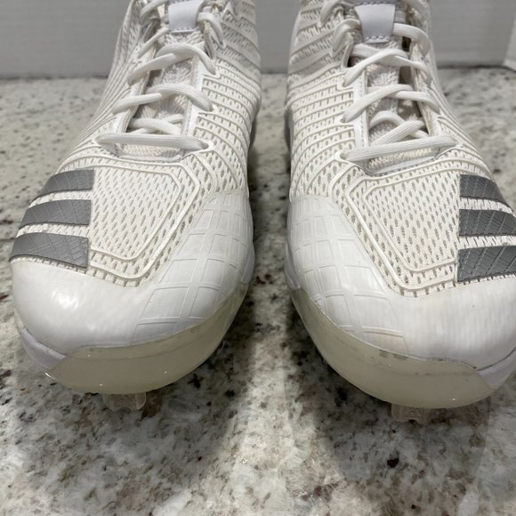 Adidas Icon 3 Cleats White Material Men's 11.5 - Picture 4 of 9